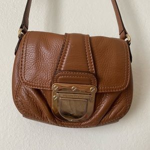 Michael Kors brown leather shoulder purse